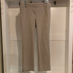 New York & Company Khaki Plaid Pants Slacks